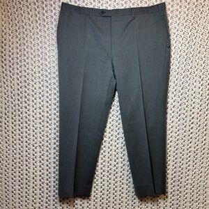 Canali 1934 Dress Pants 100% Wool W42x28.5/2.5 Made In‎ Italy Sz 42R Gray
